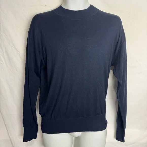 Scotch & Soda Knitwear Lightweight Mock Neck Long Sleeve Pullover Sweater Size M